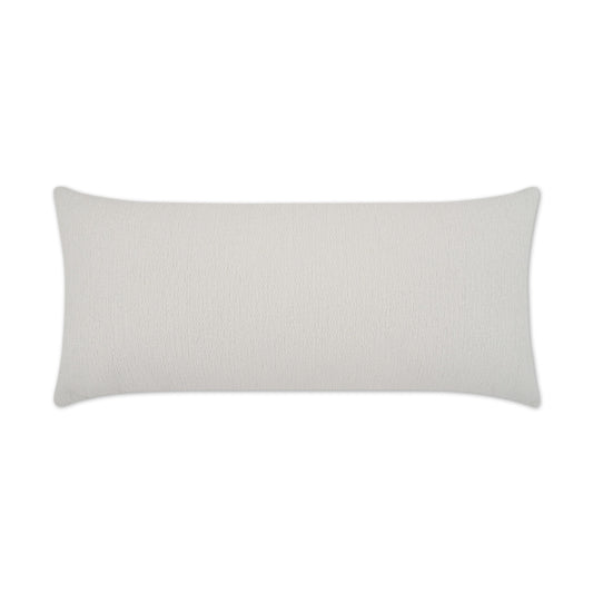 D.V. KAP HOME   12" x 24" Outdoor Gowan Lumbar Pillow - Vanilla Solid, Farmhouse, Beach    - OD-413-V-1224