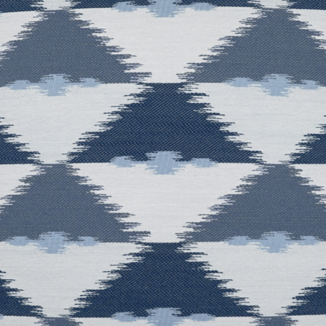 D.V. KAP HOME   22" x 22" Outdoor Duality Pillow - Indigo Geometric, Transitional    - OD-416-I-2222