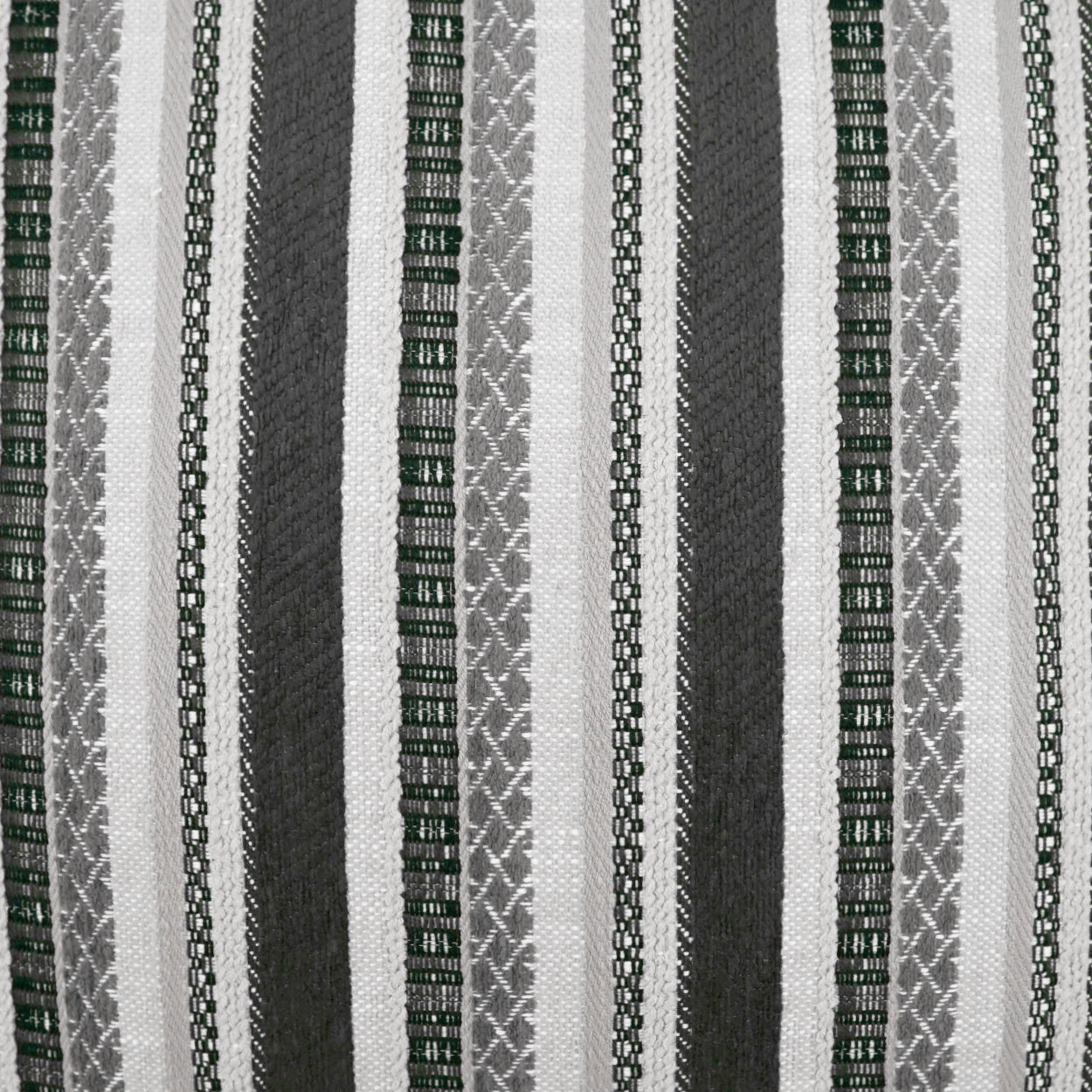 D.V. KAP HOME   22" x 22" Outdoor Oriana Pillow - Grey Stripes, Farmhouse, Global    - OD-422-G-2222