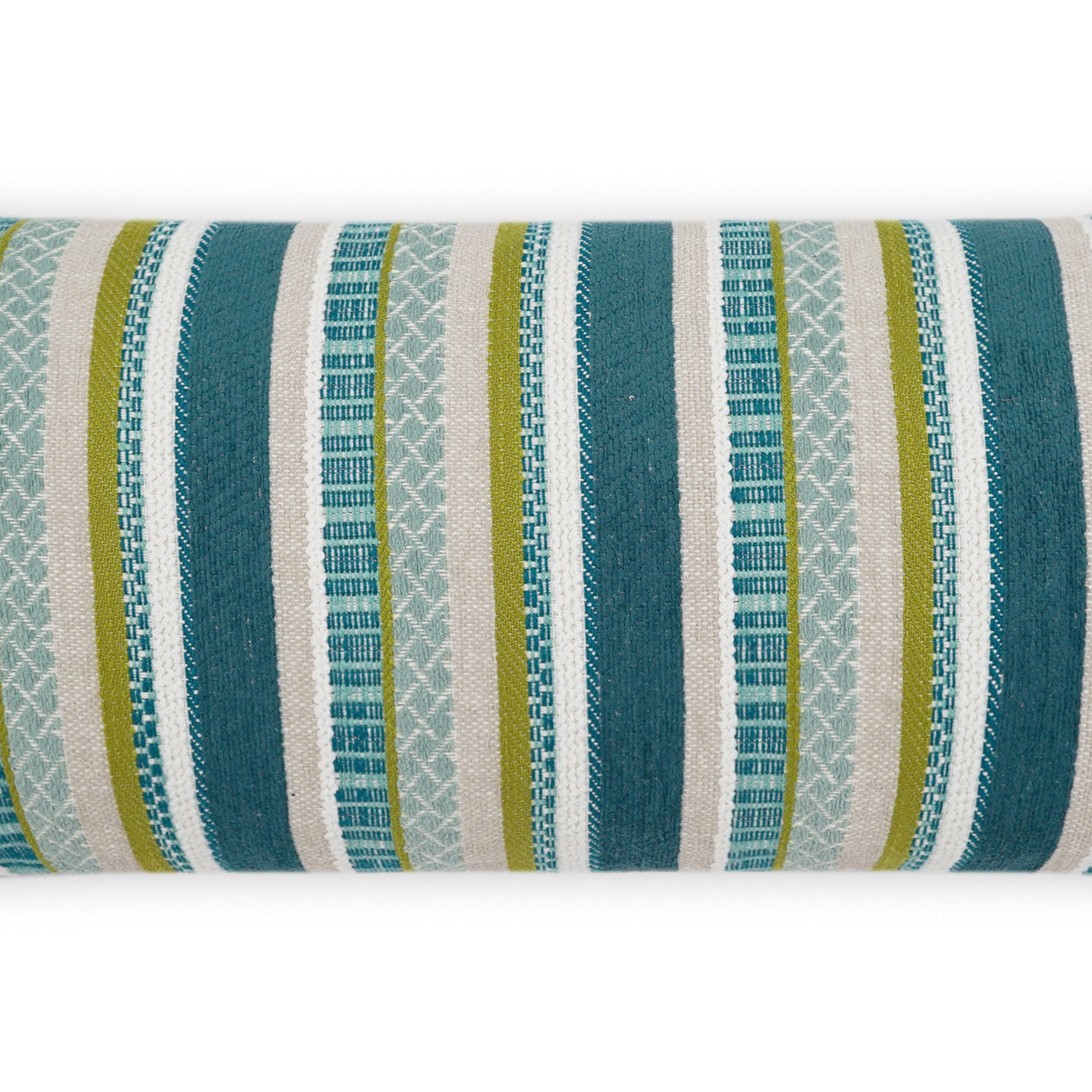 D.V. KAP HOME   12" x 24" Outdoor Oriana Lumbar Pillow - Tahiti Stripes, Global    - OD-423-T-1224