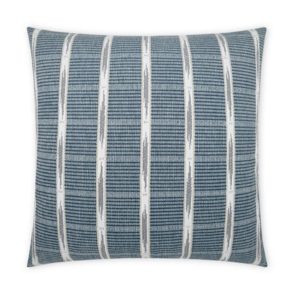D.V. KAP HOME   22" x 22" Outdoor Henson Pillow Plaid - Check, Transitional, Global    - OD-430-2222