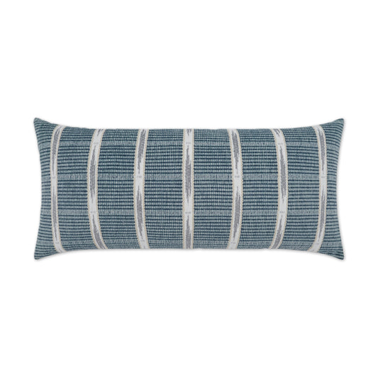D.V. KAP HOME   12" x 24" Outdoor Henson Lumbar Pillow Plaid - Check, Transitional, Global    - OD-431-1224