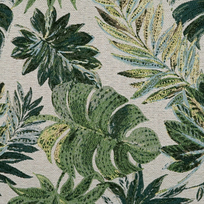 D.V. KAP HOME   22" x 22" Outdoor Rain Forest Pillow - Green Floral    - OD-432-G-2222