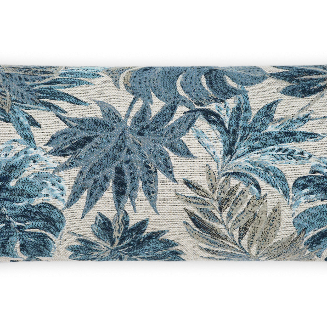 D.V. KAP HOME   12" x 24" Outdoor Rain Forest Lumbar Pillow - Blue Floral    - OD-433-B-1224