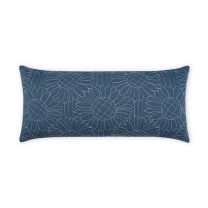 D.V. KAP HOME   12" x 24" Outdoor Gerber Lumbar Pillow Floral, Farmhouse    - OD-443-1224