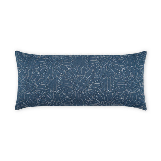 D.V. KAP HOME   12" x 24" Outdoor Gerber Lumbar Pillow Floral, Farmhouse    - OD-443-1224