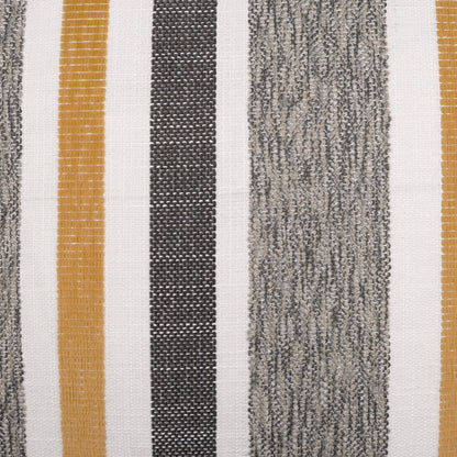 D.V. KAP HOME   22" x 22" Outdoor Skandia Pillow - Gold Stripes, Transitional    - OD-444-G-2222