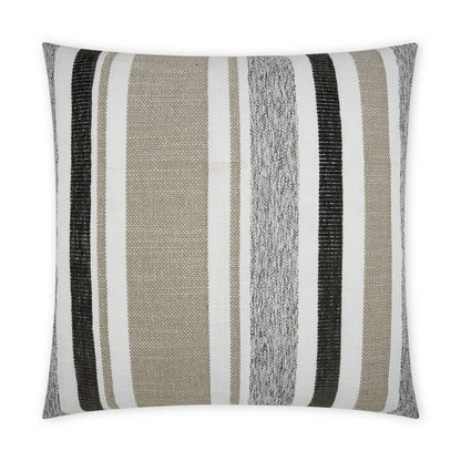 D.V. KAP HOME   22" x 22" Outdoor Skandia Pillow - Linen Stripes, Transitional    - OD-444-L-2222