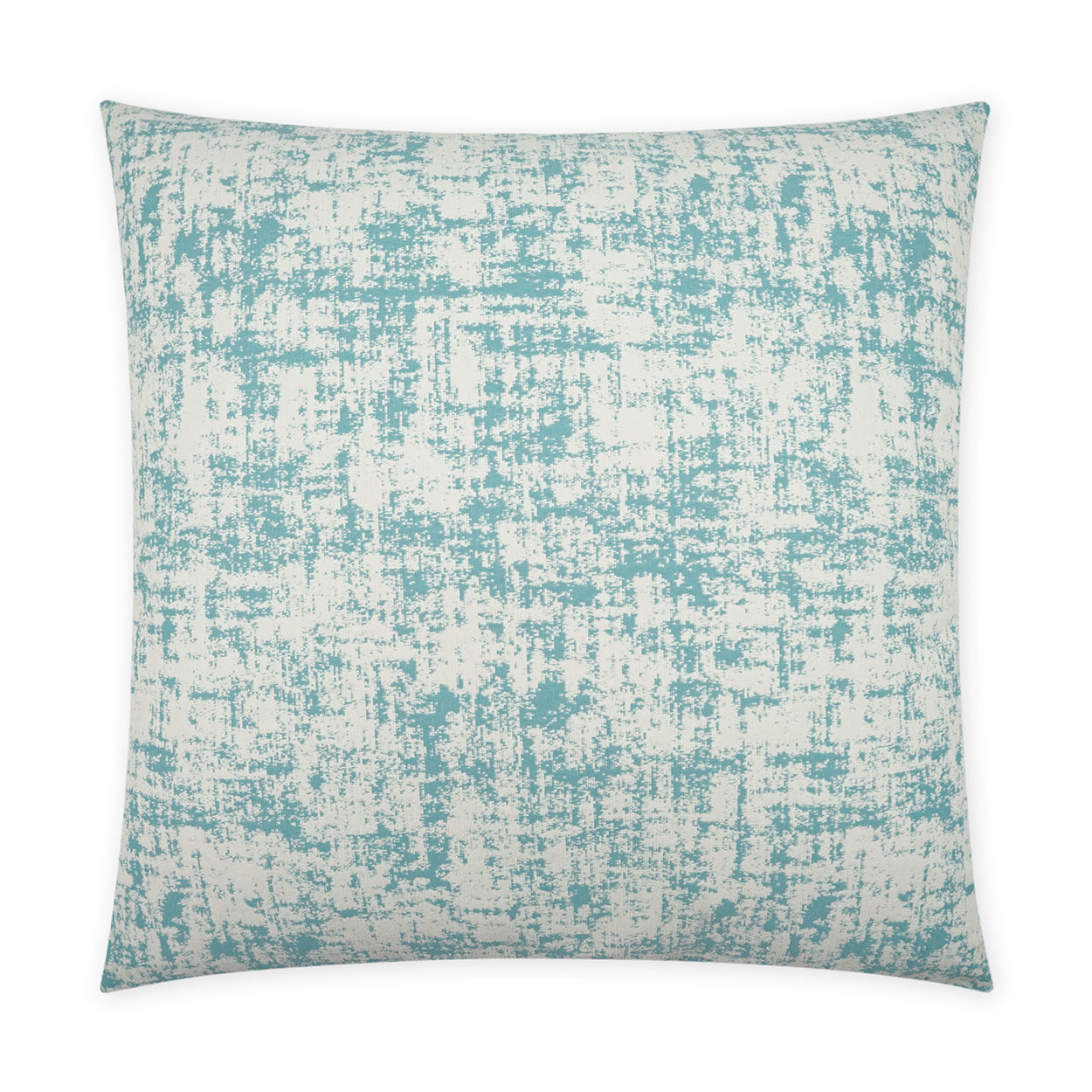 D.V. KAP HOME   22" x 22" Outdoor Bluff Pillow - Aqua Textured, Transitional, Abstract     - OD-448-A-2222
