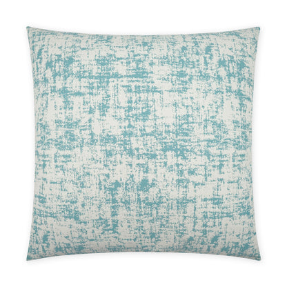 D.V. KAP HOME   22" x 22" Outdoor Bluff Pillow - Aqua Textured, Transitional, Abstract     - OD-448-A-2222