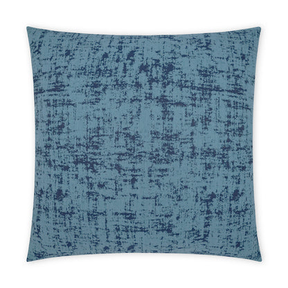 D.V. KAP HOME   22" x 22" Outdoor Bluff Pillow - Blue Textured, Transitional, Abstract     - OD-448-B-2222