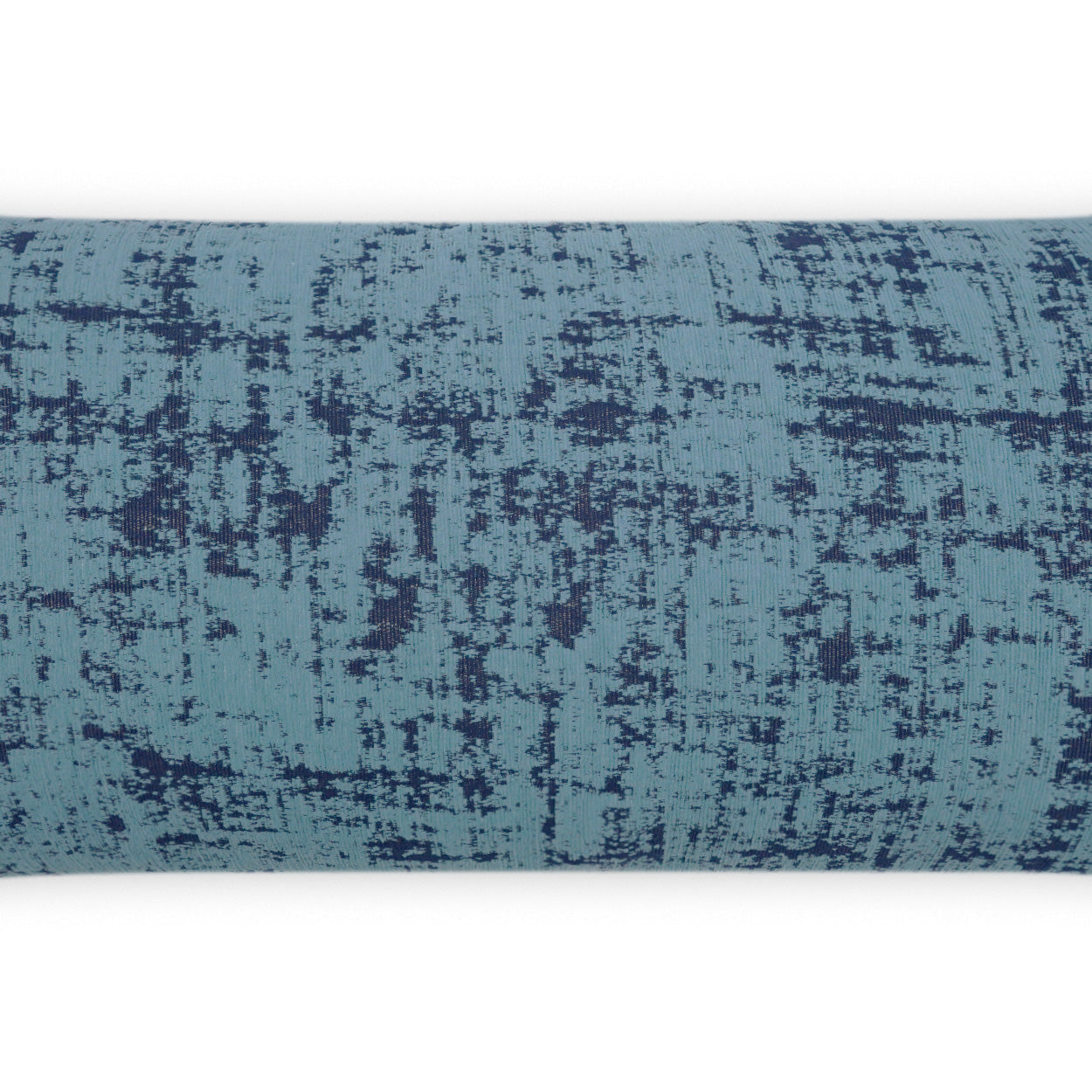 D.V. KAP HOME   12" x 24" Outdoor Bluff Lumbar Pillow - Blue Textured, Transitional, Abstract     - OD-449-B-1224