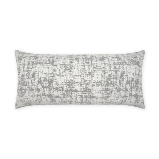 D.V. KAP HOME   12" x 24" Outdoor Bluff Lumbar Pillow - Grey Textured, Transitional, Abstract     - OD-449-G-1224