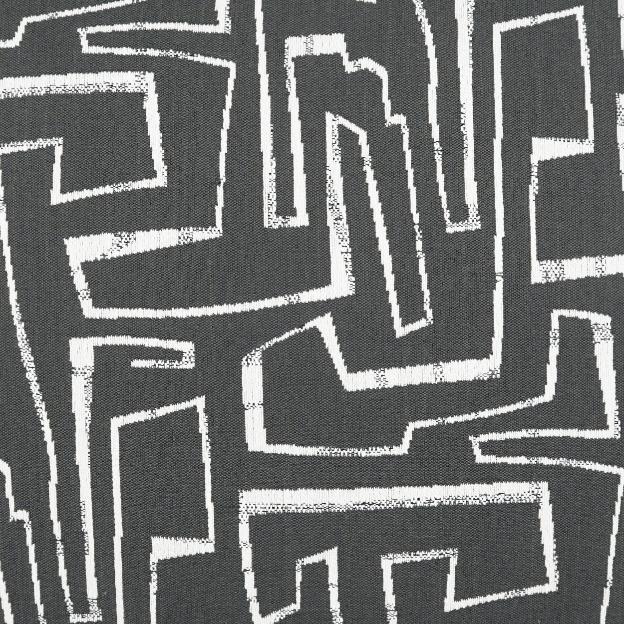 D.V. KAP HOME   22" x 22" Outdoor Theon Pillow - Onyx Modern, Abstract, Geometric    - OD-450-O-2222