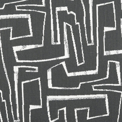 D.V. KAP HOME   22" x 22" Outdoor Theon Pillow - Onyx Modern, Abstract, Geometric    - OD-450-O-2222