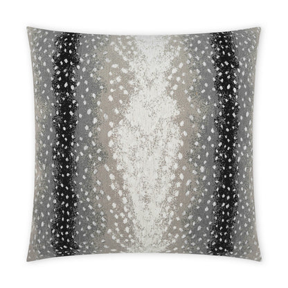 D.V. KAP HOME   22" x 22" Outdoor Cerbiatta Pillow - Onyx Animal, Traditional     - OD-452-O-2222
