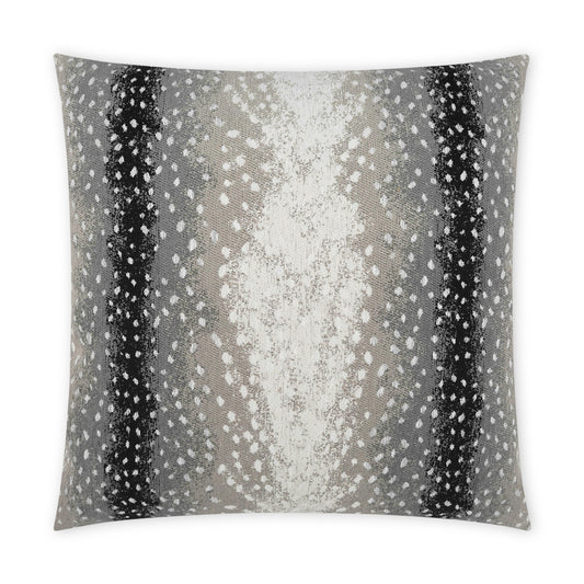 D.V. KAP HOME   22" x 22" Outdoor Cerbiatta Pillow - Onyx Animal, Traditional     - OD-452-O-2222
