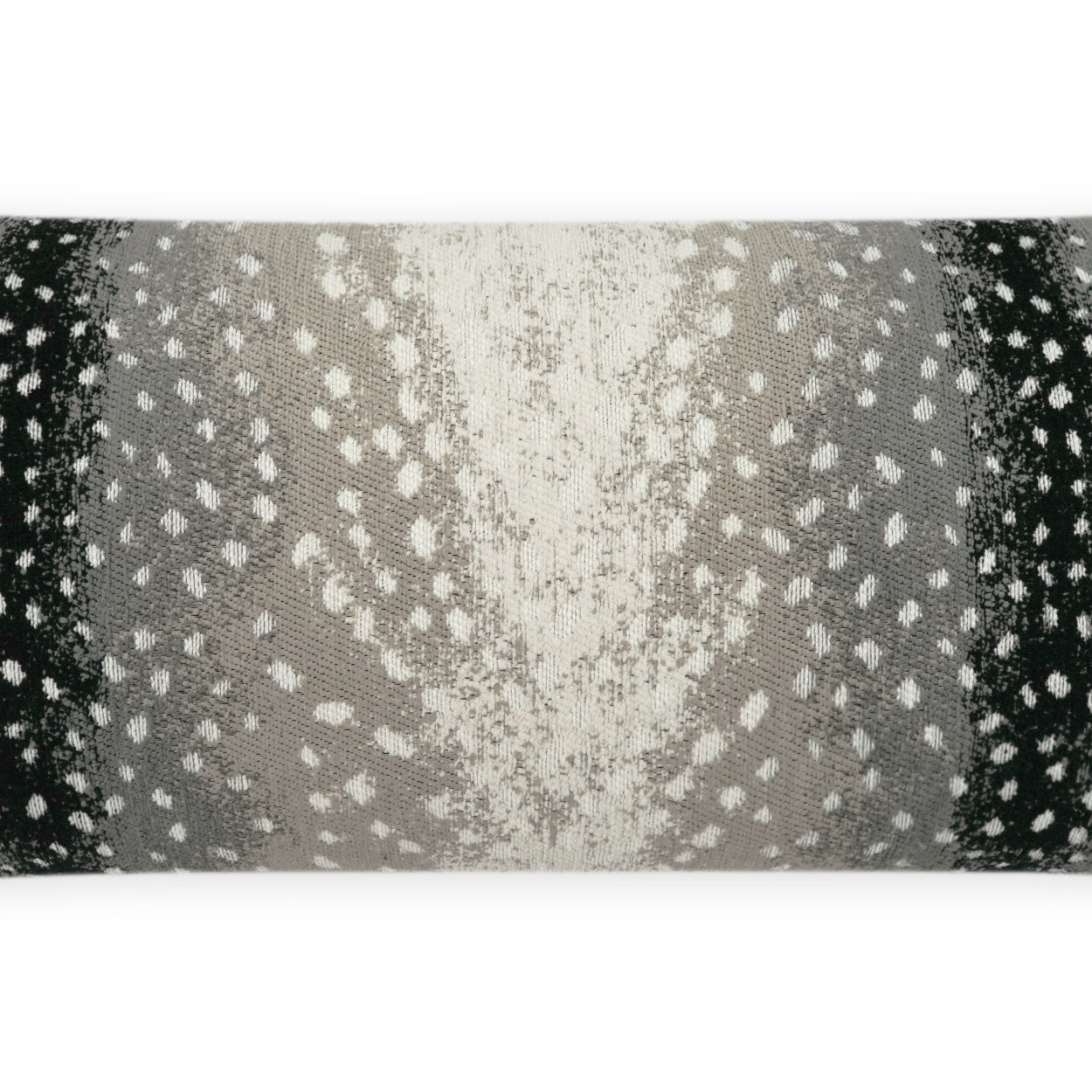 D.V. KAP HOME   12" x 24" Outdoor Cerbiatta Lumbar Pillow - Onyx Animal, Traditional     - OD-453-O-1224