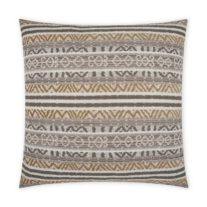 D.V. KAP HOME   22" x 22" Outdoor Motiva Pillow - Birch Global, Farmhouse, Stripes    - OD-456-B-2222