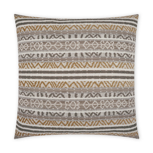 D.V. KAP HOME   22" x 22" Outdoor Motiva Pillow - Birch Global, Farmhouse, Stripes    - OD-456-B-2222