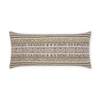D.V. KAP HOME   12" x 24" Outdoor Motiva Lumbar Pillow - Birch Global, Farmhouse, Stripes    - OD-457-B-1224