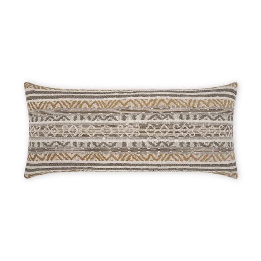 D.V. KAP HOME   12" x 24" Outdoor Motiva Lumbar Pillow - Birch Global, Farmhouse, Stripes    - OD-457-B-1224