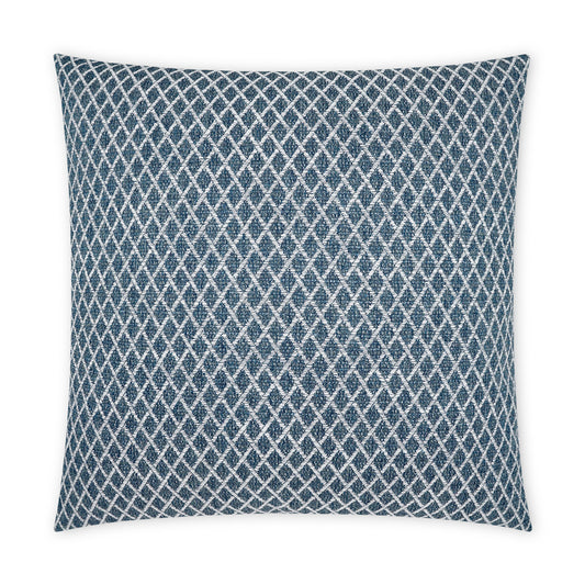 D.V. KAP HOME   22" x 22" Outdoor Ambree Pillow - Indigo Traditional    - OD-461-I-2222