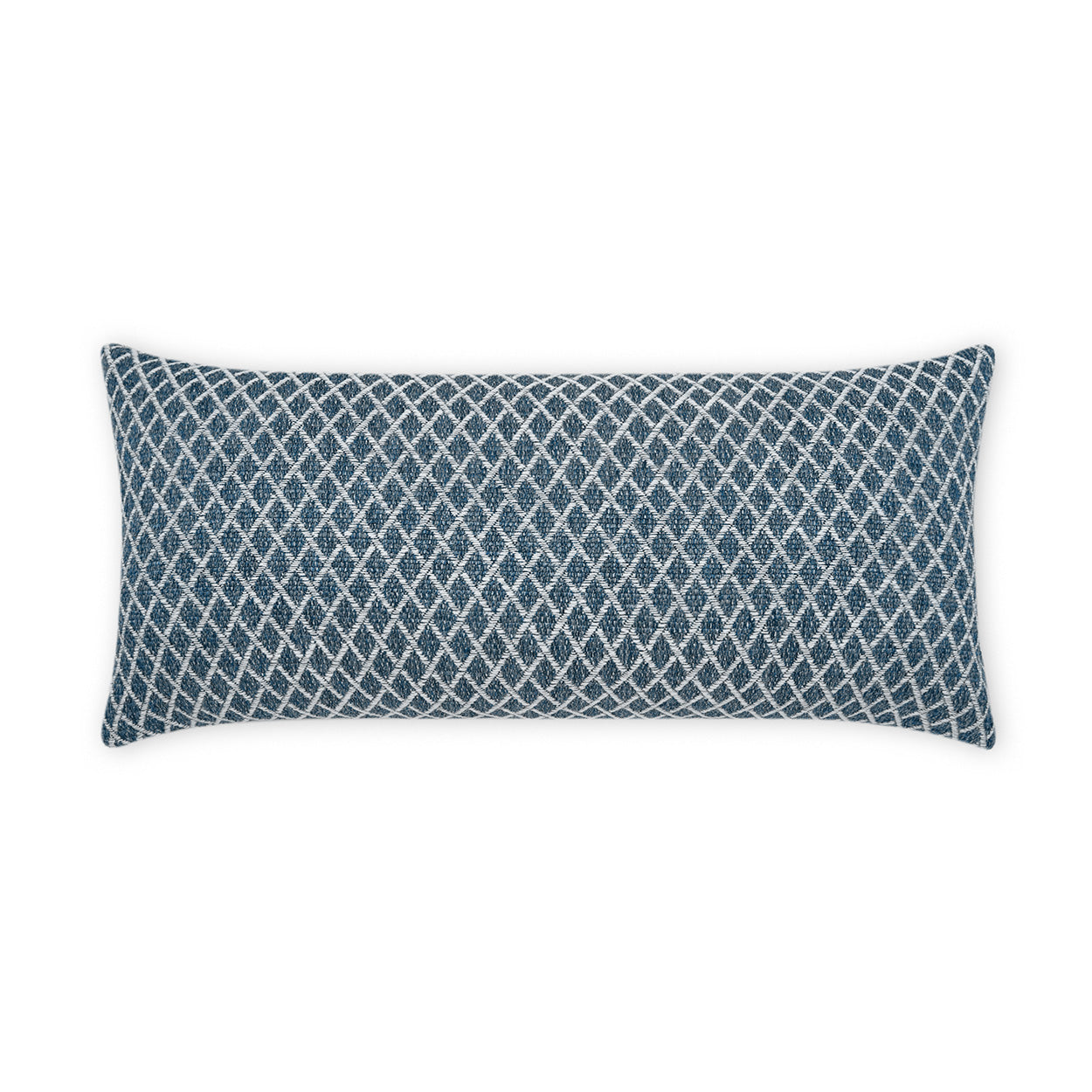 D.V. KAP HOME   12" x 24" Outdoor Ambree Lumbar Pillow - Indigo Traditional    - OD-462-I-1224