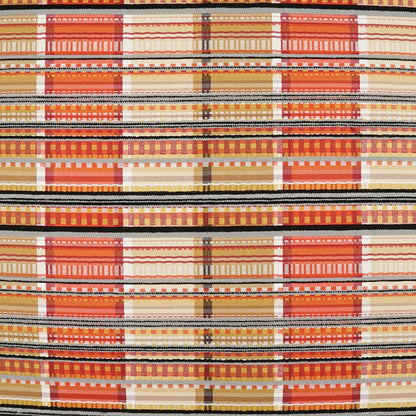 D.V. KAP HOME   22" x 22" Outdoor Conch Pillow - Adobe Plaid - Check, Western Chic    - OD-463-A-2222