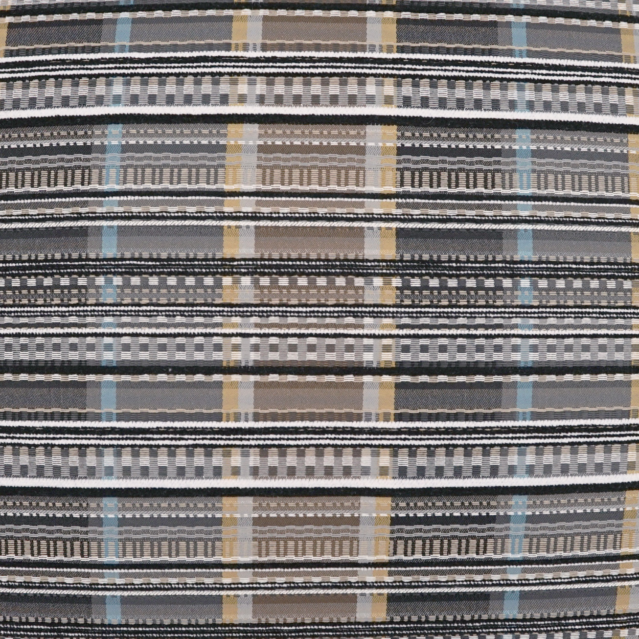 D.V. KAP HOME   22" x 22" Outdoor Conch Pillow - Zinc Plaid - Check, Western Chic    - OD-463-Z-2222