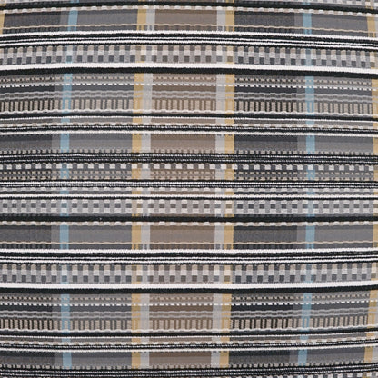 D.V. KAP HOME   22" x 22" Outdoor Conch Pillow - Zinc Plaid - Check, Western Chic    - OD-463-Z-2222