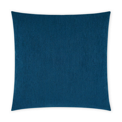 D.V. KAP HOME   22" x 22" Outdoor Justify Pillow - Indigo Chevron, Solid    - OD-465-I-2222