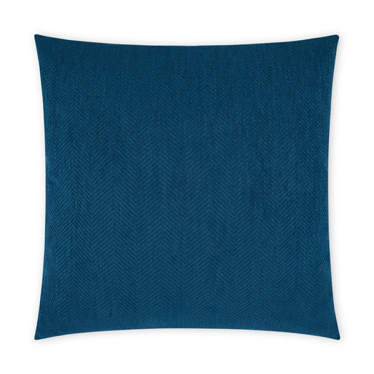 D.V. KAP HOME   22" x 22" Outdoor Justify Pillow - Indigo Chevron, Solid    - OD-465-I-2222