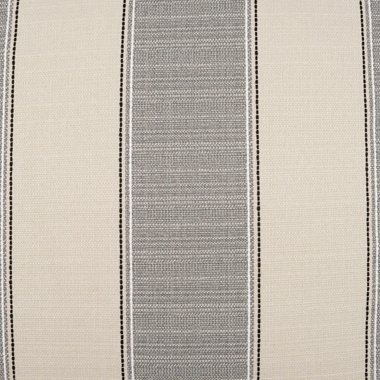D.V. KAP HOME   22" x 22" Outdoor Tampa Pillow - Linen Stripes, Farmhouse    - OD-467-L-2222