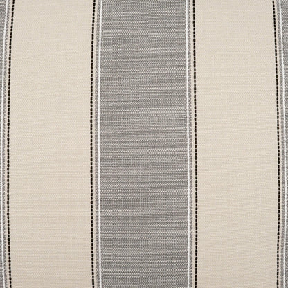 D.V. KAP HOME   22" x 22" Outdoor Tampa Pillow - Linen Stripes, Farmhouse    - OD-467-L-2222