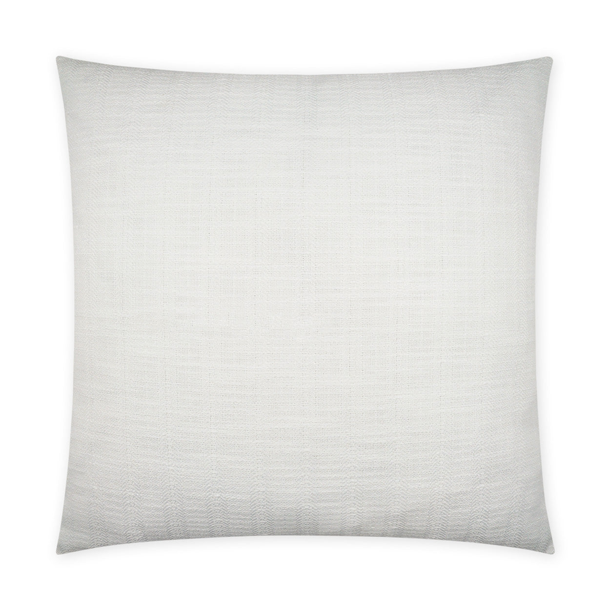 D.V. KAP HOME   22" x 22" Outdoor Ashmolton Pillow - White Textured, Solid, Transitional, Traditional    - OD-469-W-2222