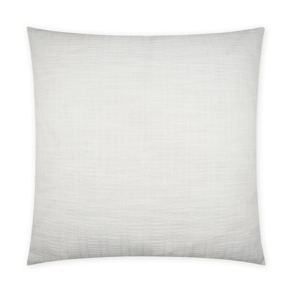 D.V. KAP HOME   22" x 22" Outdoor Ashmolton Pillow - White Textured, Solid, Transitional, Traditional    - OD-469-W-2222