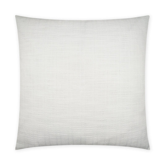 D.V. KAP HOME   22" x 22" Outdoor Ashmolton Pillow - White Textured, Solid, Transitional, Traditional    - OD-469-W-2222