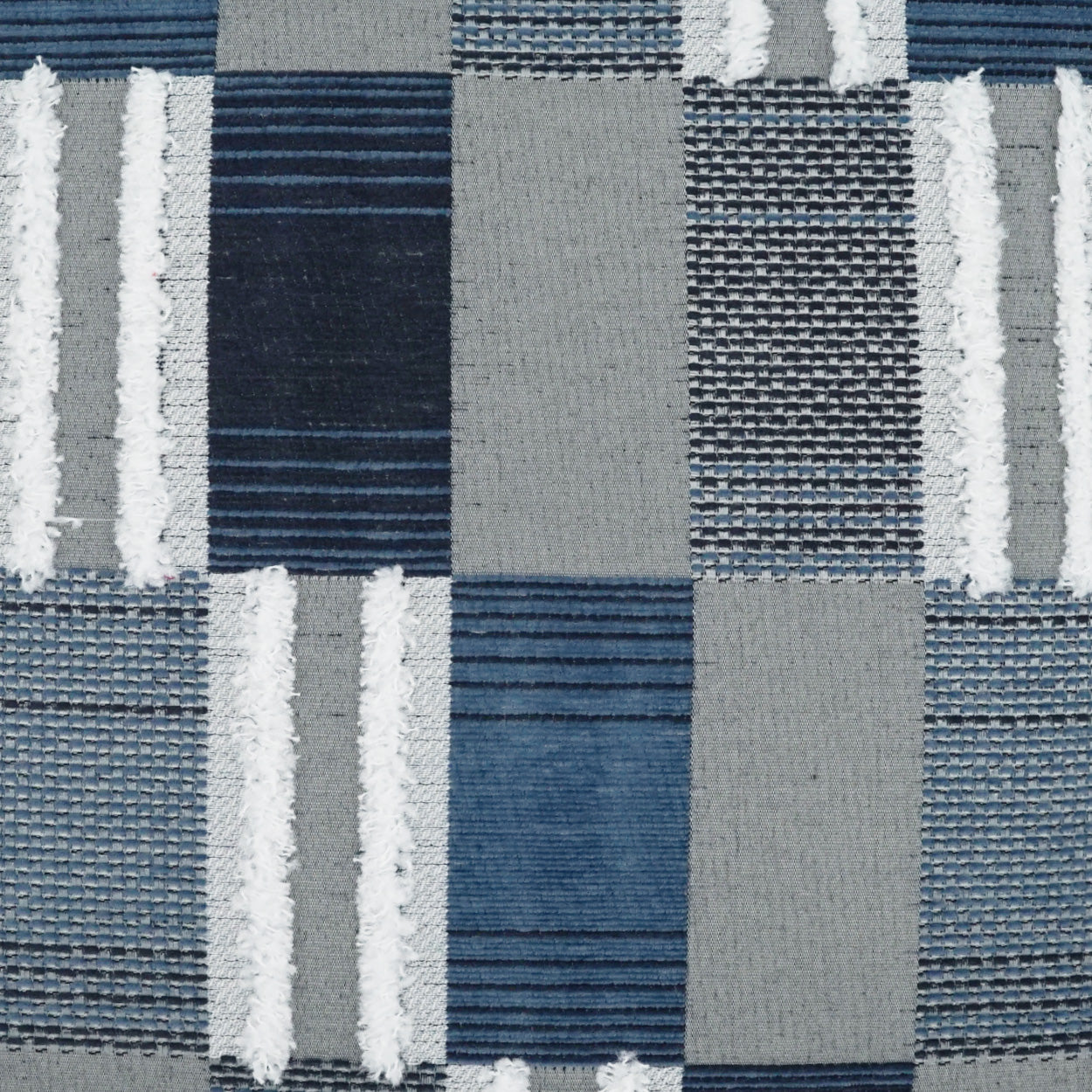 D.V. KAP HOME   12" x 24" Outdoor Mickey Pillow - Indigo Geometric, Modern, Global    - OD-471-I-2222