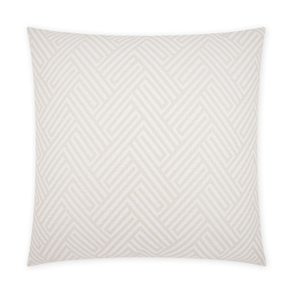 D.V. KAP HOME   22" x 22" Outdoor Mandros Pillow - Ivory Chevron, Geometric, Traditional    - OD-475-I-2222