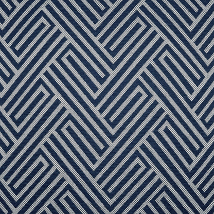 D.V. KAP HOME   22" x 22" Outdoor Mandros Pillow - Navy Chevron, Geometric, Traditional    - OD-475-N-2222