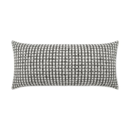 D.V. KAP HOME   12" x 24" Outdoor Heart Stone Lumbar Pillow - Grey Farmhouse, Beach    - OD-480-G-1224