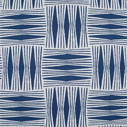 D.V. KAP HOME   22" x 22" Outdoor Kizomba Pillow - Blue Global, Geometric    - OD-481-B-2222