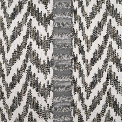 D.V. KAP HOME   22" x 22" Outdoor Indiana Pillow - Grey Global, Chevron    - OD-489-G-2222