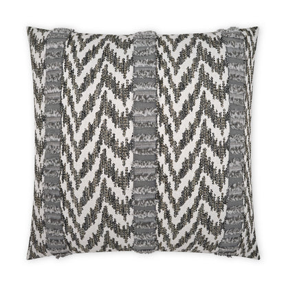 D.V. KAP HOME   22" x 22" Outdoor Indiana Pillow - Grey Global, Chevron    - OD-489-G-2222