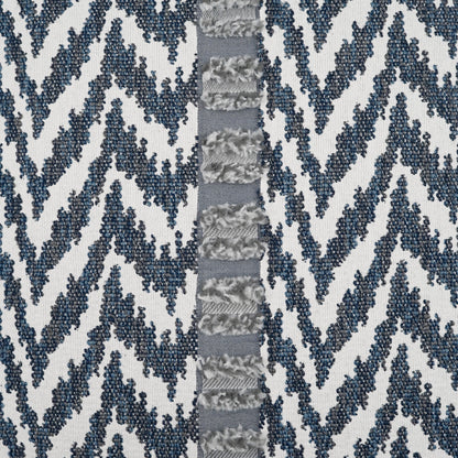 D.V. KAP HOME   22" x 22" Outdoor Indiana Pillow - Indigo Global, Chevron    - OD-489-I-2222