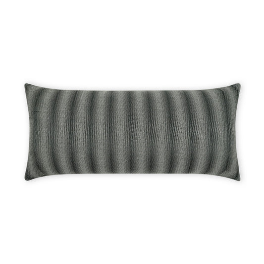 D.V. KAP HOME   12" x 24" Outdoor Kataran Lumbar Pillow Transitional, Stripes    - OD-494-1224