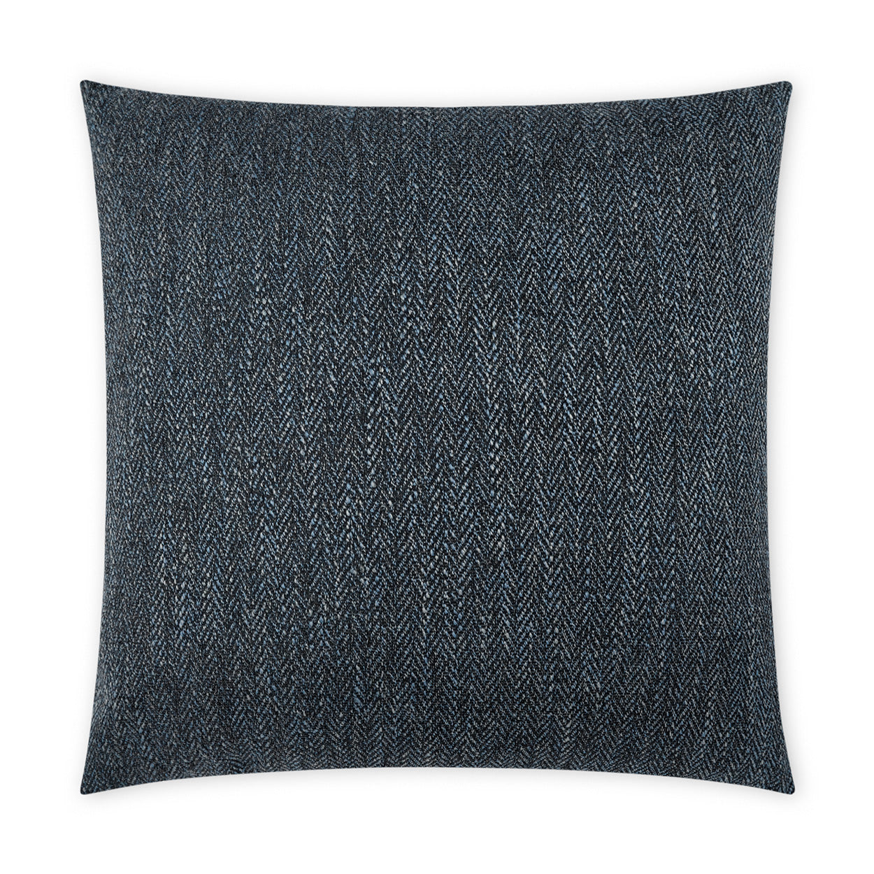 D.V. KAP HOME   22" x 22" Outdoor Stratford Pillow - Denim Textured, Solid, Chevron    - OD-495-D-2222