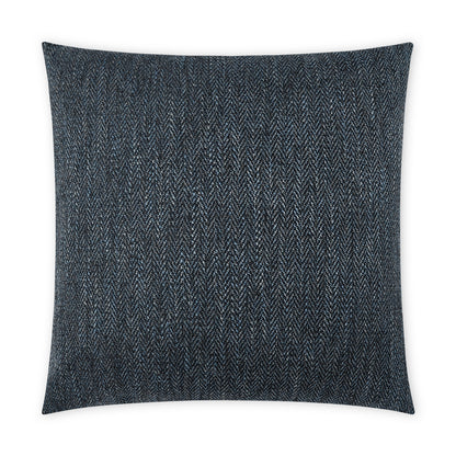 D.V. KAP HOME   22" x 22" Outdoor Stratford Pillow - Denim Textured, Solid, Chevron    - OD-495-D-2222