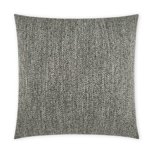 D.V. KAP HOME   22" x 22" Outdoor Stratford Pillow - Grey Textured, Solid, Chevron    - OD-495-G-2222